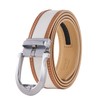 Tonywell Men's Leather Ratchet Belt, 1 3/8" Adjustable Dress Belt,