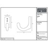 Hammer and Tongs - Single Coat Hook - W20mm x