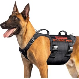 OneTigris Arnés táctico para perro grande con hebilla de metal, chaleco de arnés para perro sin tirones con paneles de gancho y bucle, ajustable militar, fácil de poner, chaleco para perro para caminar, senderismo, entrenamiento