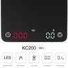HUAJUN Mini-Kaffeewaage mit Timer und USB-Ladegerät, 2 kg/0,1 g, Espressowaage,