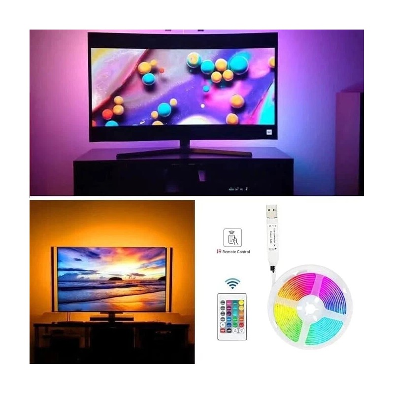 Sanpaint 16.4ft LED TV Backlight Strip – USB Light Strip