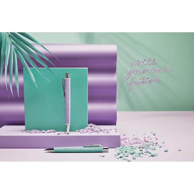 FABER-CASTELL Poly Ball 205090 Ballpoint Pen Sweet Lilac Pack of