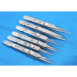 German Steel watchmaker Repair Anti-static Jewelry Tweezers Pick-UP Tools Set