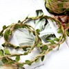 33 feet Natural Twine Green Leaf Jute 3ply 2MM Rope