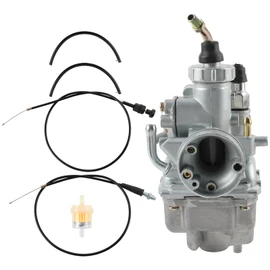 5HP-14101-10-00 Carburetor with Throttle Cable Fuel Line Fuel Filter Kit Compatible with Yamaha TTR125 TTR125E TTR125L TTR125LE 2003 2004 2005 2006 2007 5HP-14101-00-00 5HP-14101-20-00