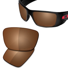 SAUCER Premium Replacement Lenses for Oakley Fuel Cell OO9096 Sunglasses High Defense - Amber Brown Polarized