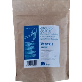 Si Sogno VENEZIA ground coffee 100% Arabica single origin, for cafetiere and filter; 500g, medium roast