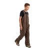Berne Youth Softstone Insulated Bib Overall, Small Regular, Bark