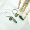 ZUOPIPI Zodiac Crystal Keychain Natural Healing Crystal Stone Keychain (Aquarius)