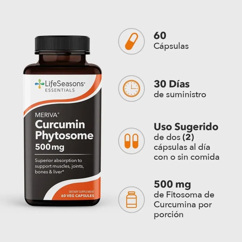 Lifeseasons Lse Cúrcuma Fitosoma 500mg 60caps Sfn