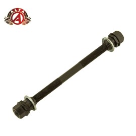 ALTA NEW! 175MM LONG STEEL HUB AXLE 5/16 CONE IN BLACK FRONT OR FREEWHEEL
