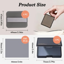 100 Sheets Face Blotting Paper, Face Blotting Paper, Green Tea Oil Absorbent Sheets, Face Oil Blotting Papers, Soft Oil Blotting Paper for Men and Women, Face Care (Black)