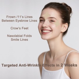 IyxicmI Wrinkle Patches for Face Overnight, Anti- Wrinkle Face Tape, Facial Myofascial Lift Tape for Skin, Pre Cut Kinesiology Tape for Face, Forehead Frown 11's, Crow's Feet, Nasolabial Folds 60 PCS