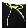 QRANSS Black Men's 5 inch Inseam Quick Dry Swim Trunks