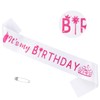 YARIEW It's My Birthday Sash for Women - Pink Witch