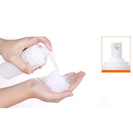 2Pcs 100ml Empty Clear Plastic Foam Dispenser Bottles Refillable Foam Pump Bottles for Facial Cleanser Hand Soap