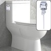 Semetall Toilet Flush Handle-Push Button Tank Handle Replacement, Side Mount