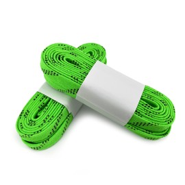 TaktZeit Waxed Skate Lace for Hockey Skates Roller Skates Figure Skates and so on Multi-Size 2 Pairs (LightGreen, 108")