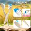 4 in 1 Pre-Pasted Toothbrushes with Tongue Scraper & Toothpick，26