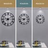 Large Modern Metal Wall Clocks Rustic Round Nearly Silent Little