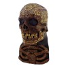Máscara De Calavera Azteca Cráneo México Halloween Ghoulish Café