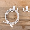 Umsole 10 Pieces Double Prong Robe Coat Hook Retro Cloth