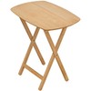 eHemco Oversized Hardwood Folding TV Tray Table for Dinner, Eating,