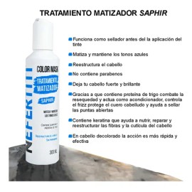 Shampoo Matizador Para Cabello Azul Con Keratina Nefertiti