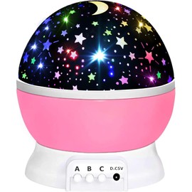 Toys for 1-10 Year Old Girls,Star Projector for Kids 2-9 Year Old Girl Gifts Toys for 3-8 Year Old Girls Christmas Gifts for 4-7 Year Old Boys Birthday Gifts Stocking Stuffers for Kids (A Pink)