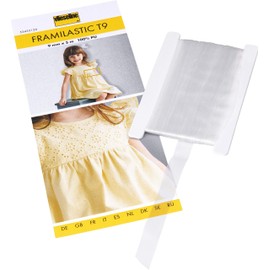 Vilene 5 m x 9 mm Framilastic Tape, Transparent