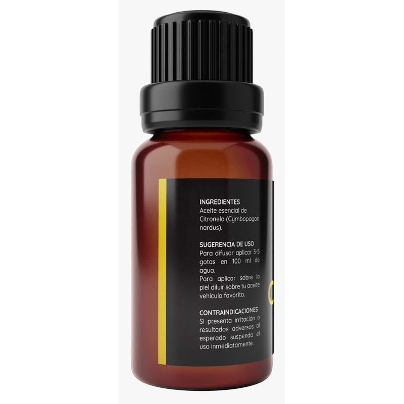 Aceite Esencial de Citronela (Cymbopogon Nardus) - 100% PURO PREMIUM