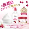 Dove Body Soap, Fluffy Body Wash, Cherry & Apricot Milk