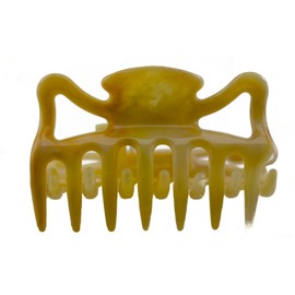 Hair Claws Approximately 6 cm Long in Amber – Made in Germany – Pack of 2 WeLoveBeads