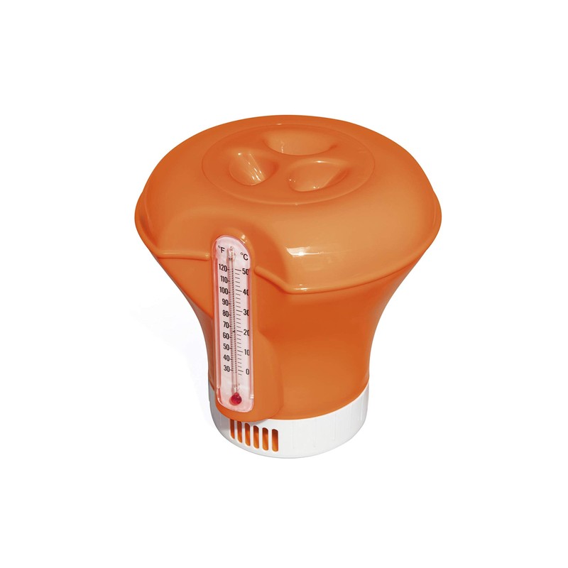 Chemicals with Thermometer Diameter 18 cm Pool Chlorine Dosage Float,