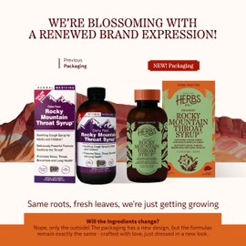 Herbs Etc. Rocky Mountain Throat Syrup - Supports Throat Wellness - Soothing Lung Health Support - Supports Sinus, Throat, Bronchiole & Lung Health - Gluten-Free & Vegan - 8 fl oz