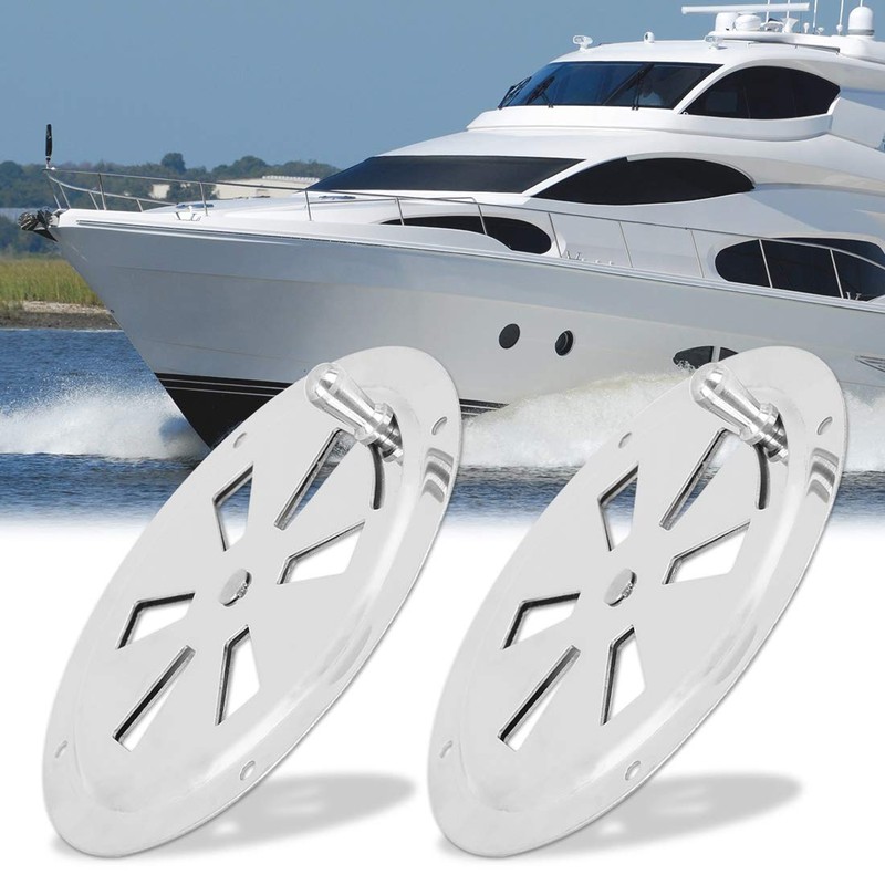 X AUTOHAUX 2pcs 5 Inch Marine Boat Louvered Ventilation Vent