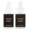 Pura Smart Aromatherapy Diffuser Fragrance Refill by Apotheke (Charcoal, 2-Pack)