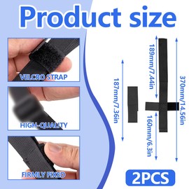 NHQZ Pack of 2 Crotch Straps for High Chair, Children's High Chair Strap, Front Bar Table with Buckle, Velcro, High Chair Strap, Children's High Chair Accessories, Strap (Black, B)
