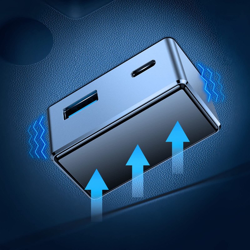 OBD Car Charger, 12V‑24V Input OBD Power Adapter Fast Charging