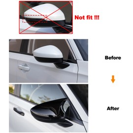 CKE 2pcs Compatible with Honda Civic 2026 2025 2024 2023 2022 Accessories Aggressive Look Sport Door Side Mirror Cover Exterior Rearview Mirror Guard Cover Trims -Glossy Black