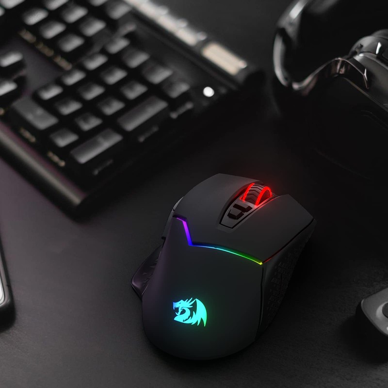 Redragon M690 PRO Wireless Gaming Mouse, 8000 DPI Wired/Wireless Gamer