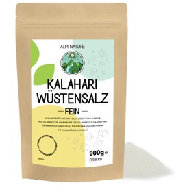 Kalahari Desert Salt Fine 900g 1.98 lb by Alpi Nature, Pure Natural Sun-Dried Gourmet Salt 0.1-0.6mm