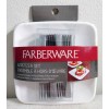 FARBERWARE Mini Appetizer Sets - 4 5X5" Plates and 24 Forks *SEALED*