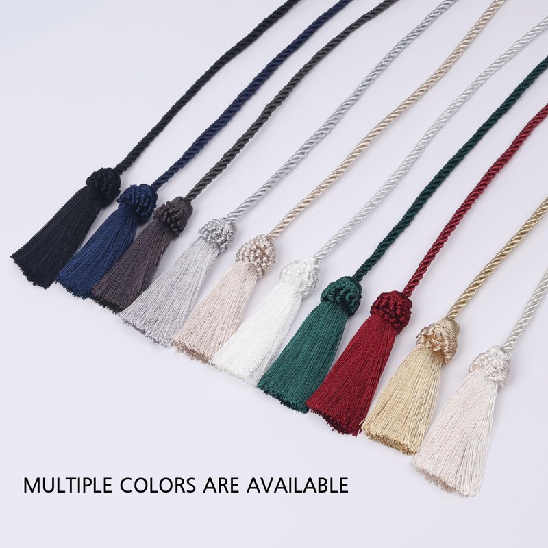 Pretty Jolly 2 Pack Double-Ended Tassel Curtain Tiebacks European Style