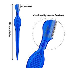 Mudder 28 Pcs Eyebrow Razor Knife Shaver Trimmer Shaver Multipurpose Exfoliating Tool Facial Hair Removal for Women Valentine Gift Giving(Assorted Colors)