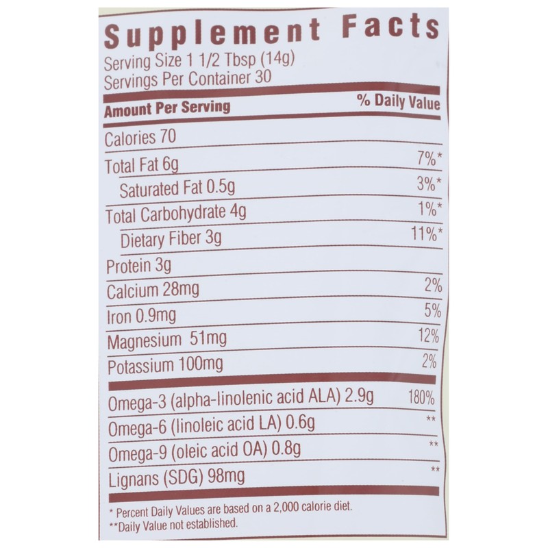 Spectrum Organic Whole Flaxseed, 15 oz