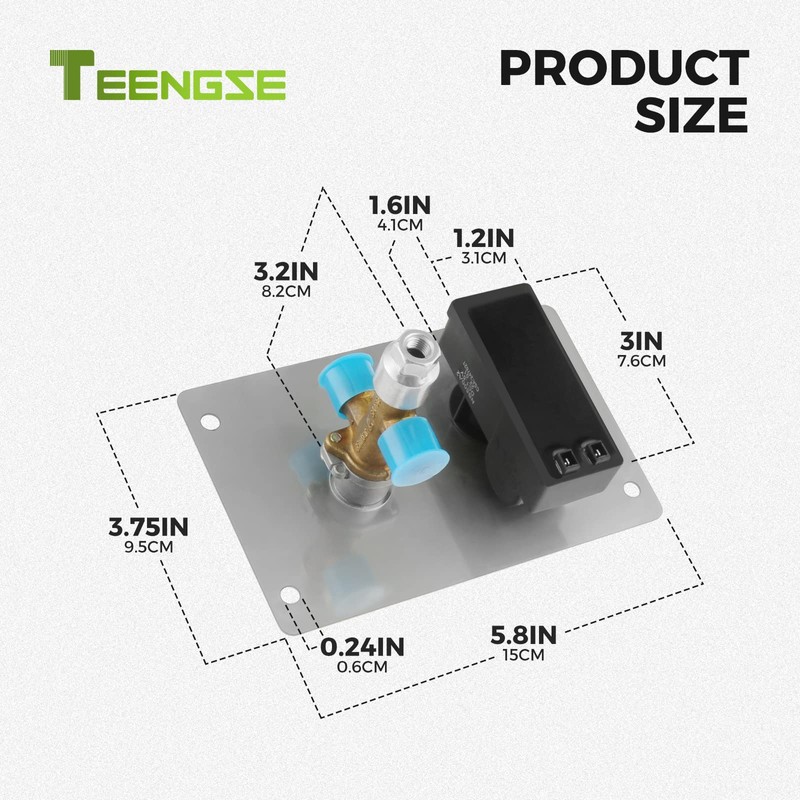 TEENGSE Fire Pit Gas Burner Spark Ignition Kit Indoor Outdoor
