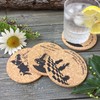 Alice in Wonderland Quotes Cork Coaster Set of 4