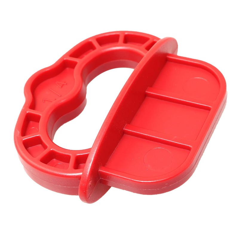 RLECS 6pcs Gap Deck Board Spacer Guide Red 1/4" Handheld
