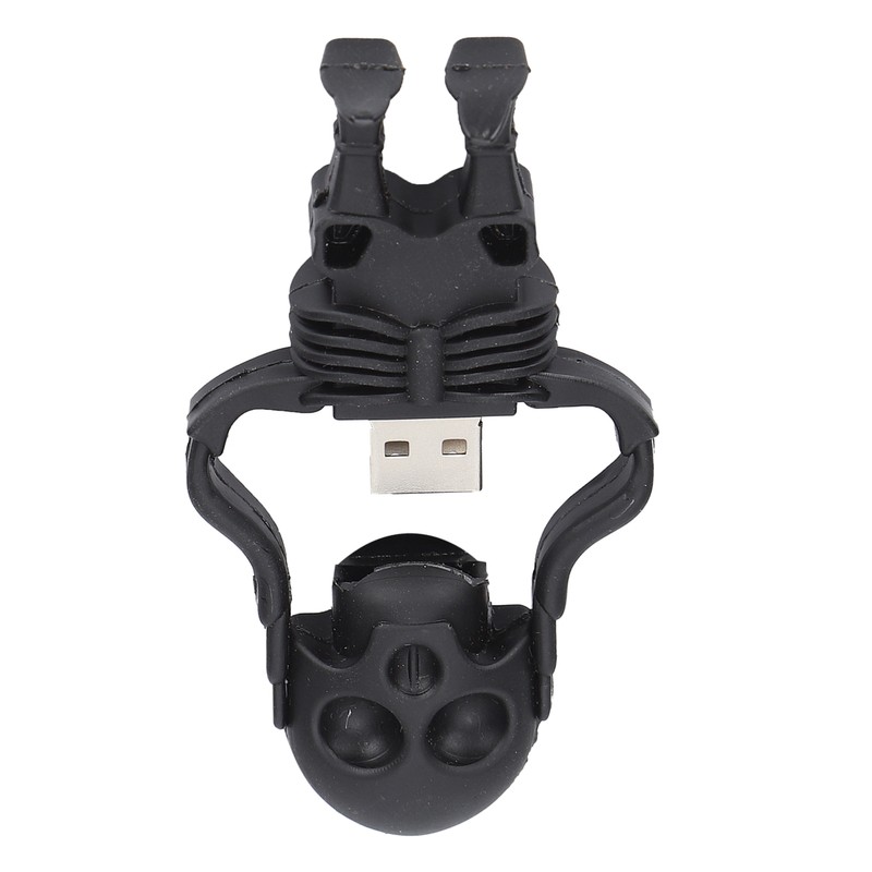 Cartoon U Disk Black Skull Appearance High Speed Bulk Storage